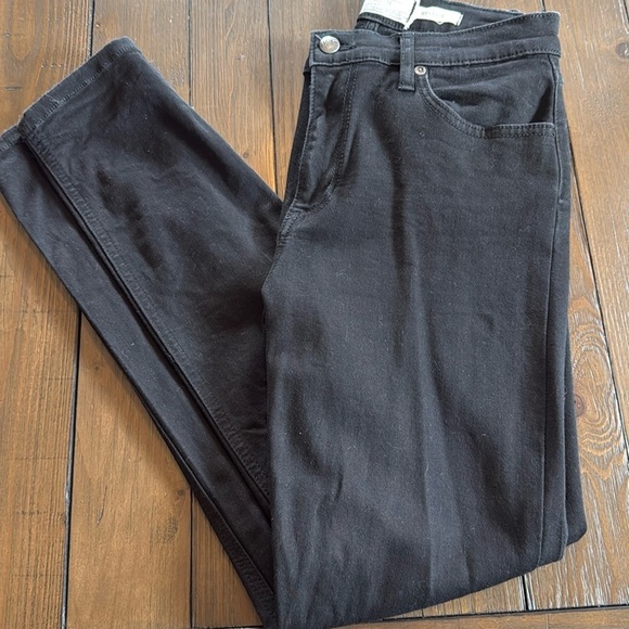 Free People Hi-Rise Sz 28 Black Jeans - Picture 1 of 5